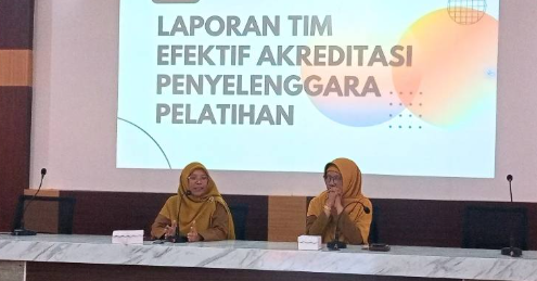 Pemaparan Capaian Tim Efektif Persiapan Sebagai Institusi Penyelenggara Pelatihan Bidang Kesehatan
